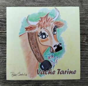 Autocollant Vache Tarine.