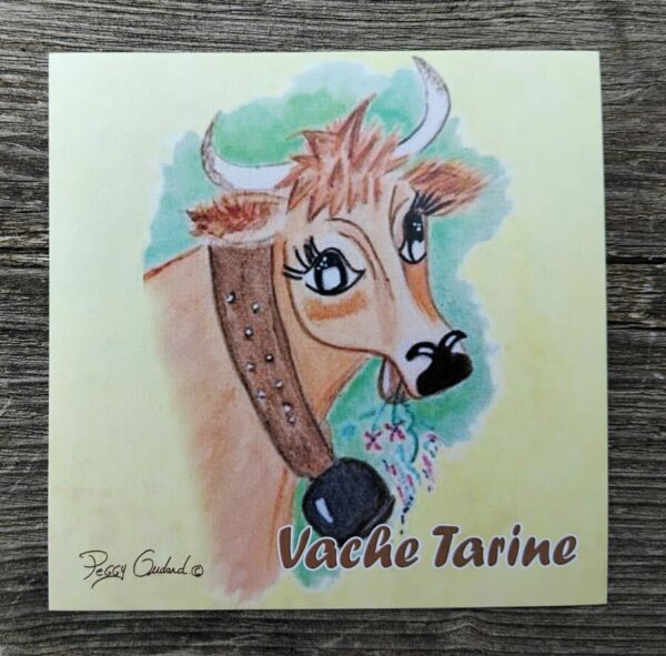 Autocollant Vache Tarine.