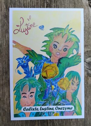 Carte postale. La famille de Lustine