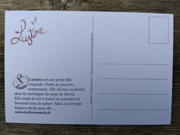 Carte postale Lustine et les sonnailles. – Image 2