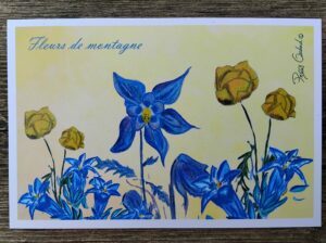Carte postale. Collection Onézyme. Fleurs de montagne.